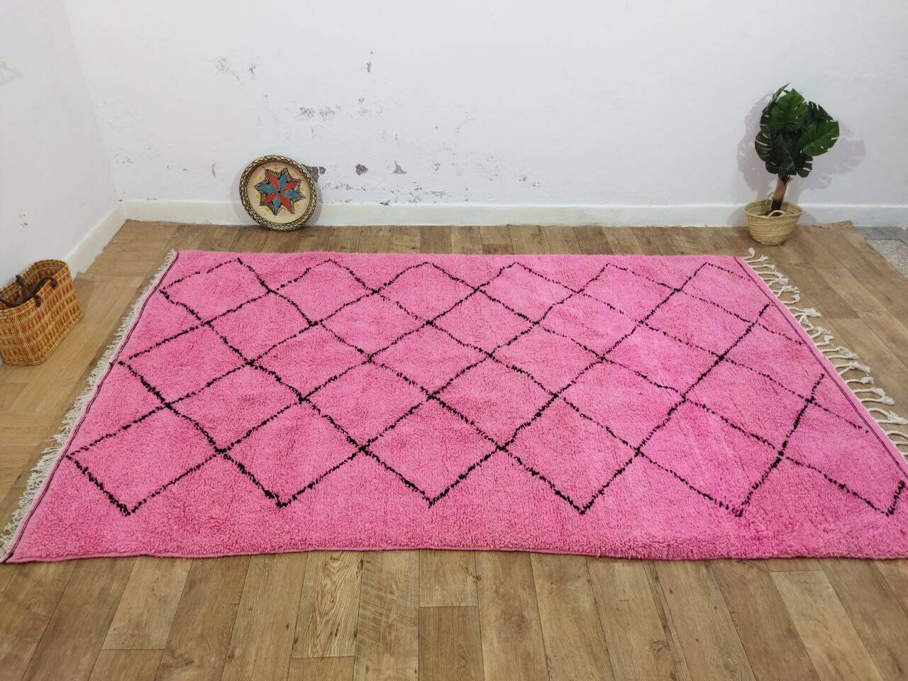 Azilal Berber rug in handmade wool 300 X 190 CM