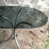 Smoked glass table