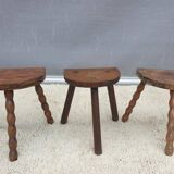 Trio of Nature decorative milking stools