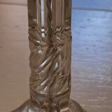 Pied de lampe style art deco en verre