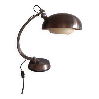 Desk lamp, bronze chrome, 70's Italian design