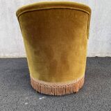 Padded golden yellow velvet toad