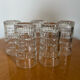Transparent vintage whisky glasses