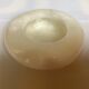 Cendrier rond marbre blanc