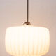 Paire de suspensions en verre opaline Vintage, bloc de l’est 1970