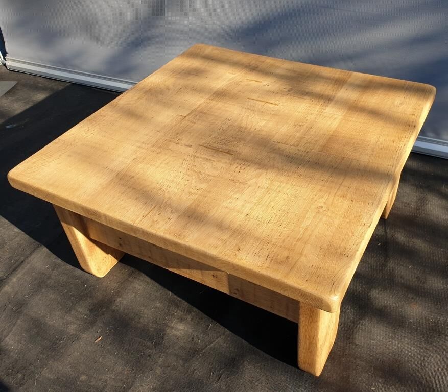 Brutalism coffee table 1960 "square in the rough"