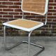 Cesca design chair model b32 in chrome white