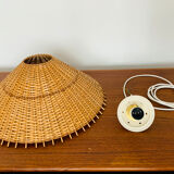Wicker pendant lamp