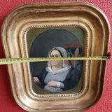 Peinture du xixème, portrait de femme