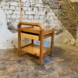 Pair of solid pine nightstands, Circa 1980s