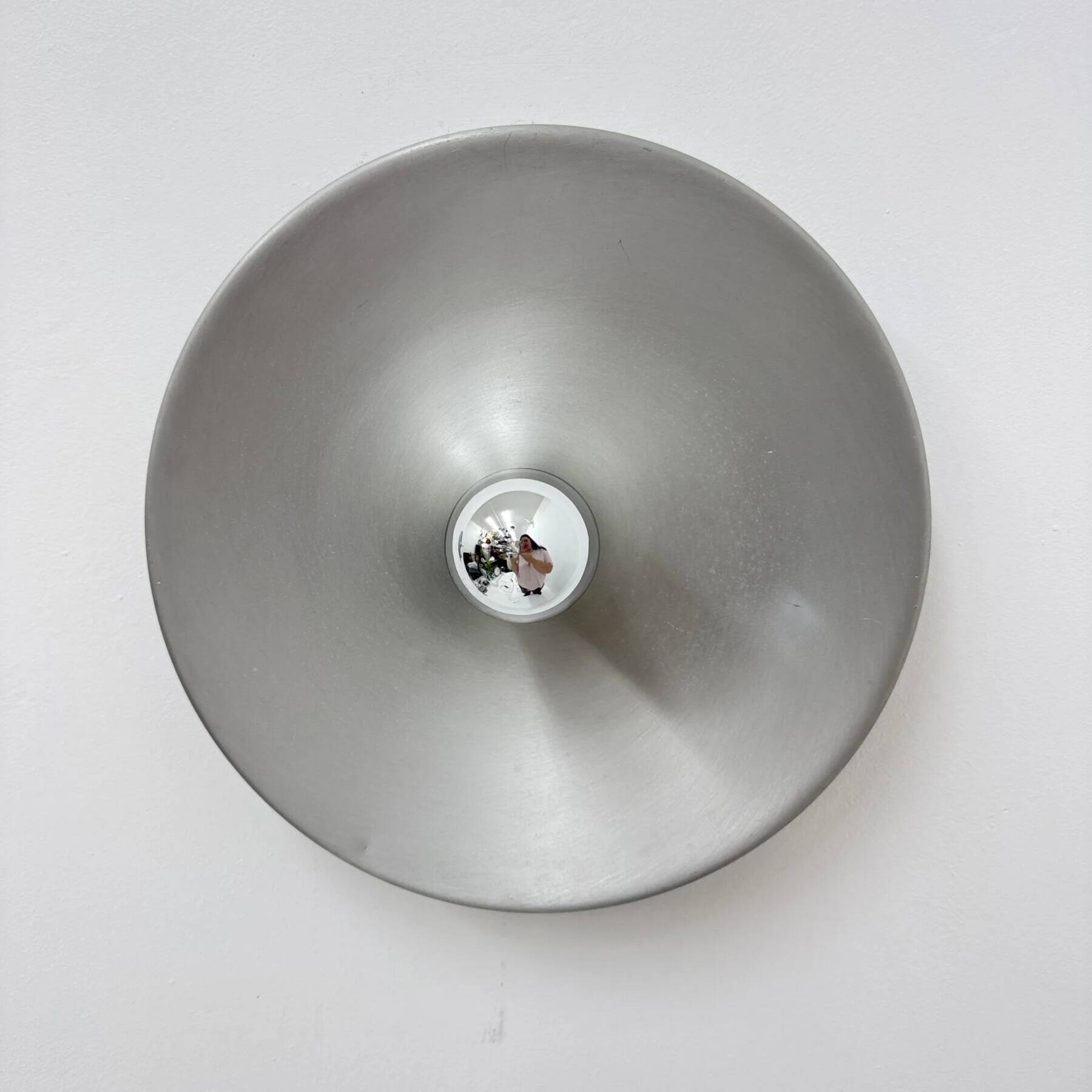 Mid-century design disc lamp, 1970s attributed to Charlotte Perriand for Les Arcs, set of 2