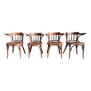 4 fauteuils Baumann en