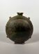 Nomadic rider's jug in green glazed earthenware, China, Tang Dynasty.