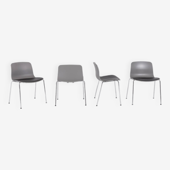 Ensemble de 4 chaises design danoises de hay about a chair aac 16