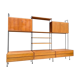 Mid century german teak floating wall unit by Dieter Hilker for Omnia, 1960s
