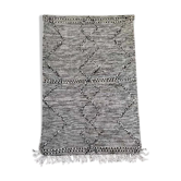Black Berber carpet zanafi 100x150 cm