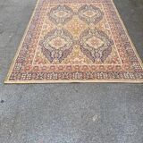 Burgundy floral wool oriental rug 200x300