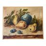 Still Life with Oil Pears on Canvas