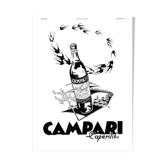 Affiche vintage années 30 Campari