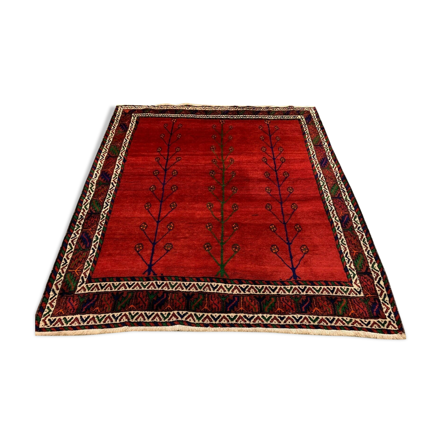 Old tribal zanjan rug 180x160 cm