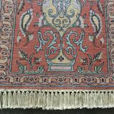 Tapis d’orient en cachemire et soie 44x92cm