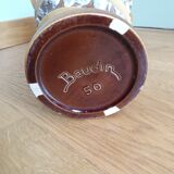 Vase fat lava signed Baudin 70s