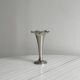 Small silver metal vase