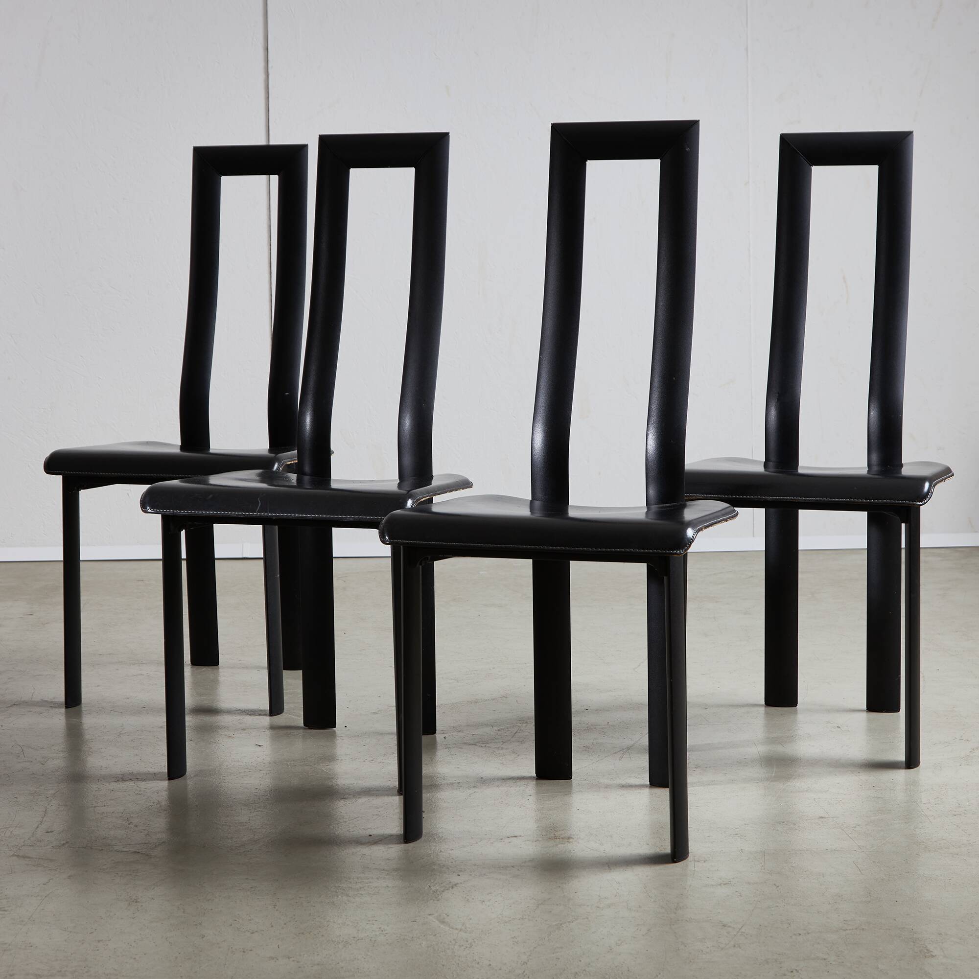 Regia Dining Chairs by Antonello Mosca for Ycami Collection, 1980s