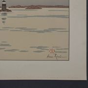Lithograph by Henri Rivière The Enchantment of the Hours - The Calm Sea