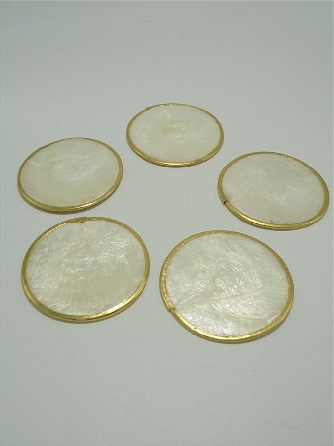 Set de 5 sous-verre en nacre