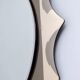 Postmodern Sun Shaped Bronze Wall Mirror in the Style of Cristal Art, Italy