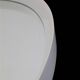 Big, oval mid-century mirror / 1960s / 1970s / white / sanded finish / Space Age