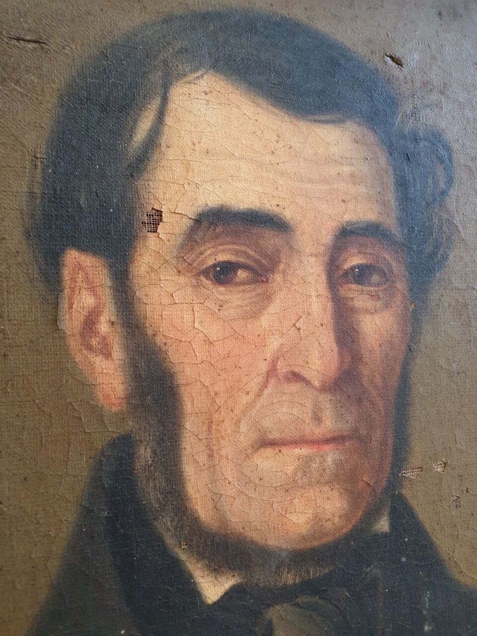 Portrait oil on canvas XIXth century
