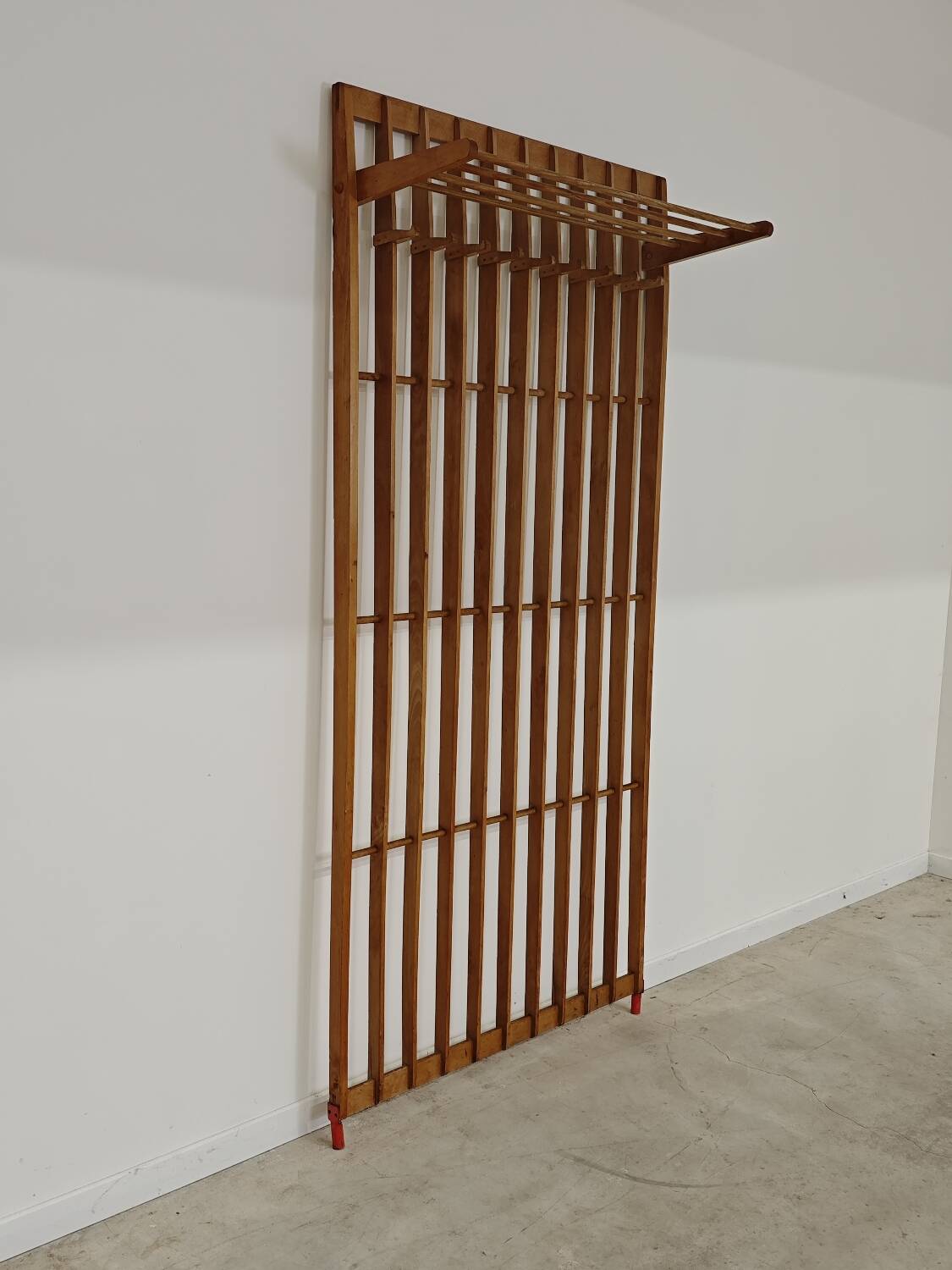 Wooden wall coat rack by Krasna Jizba