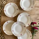 Set of 6 vintage soup plates model Marie-Laure de Gien