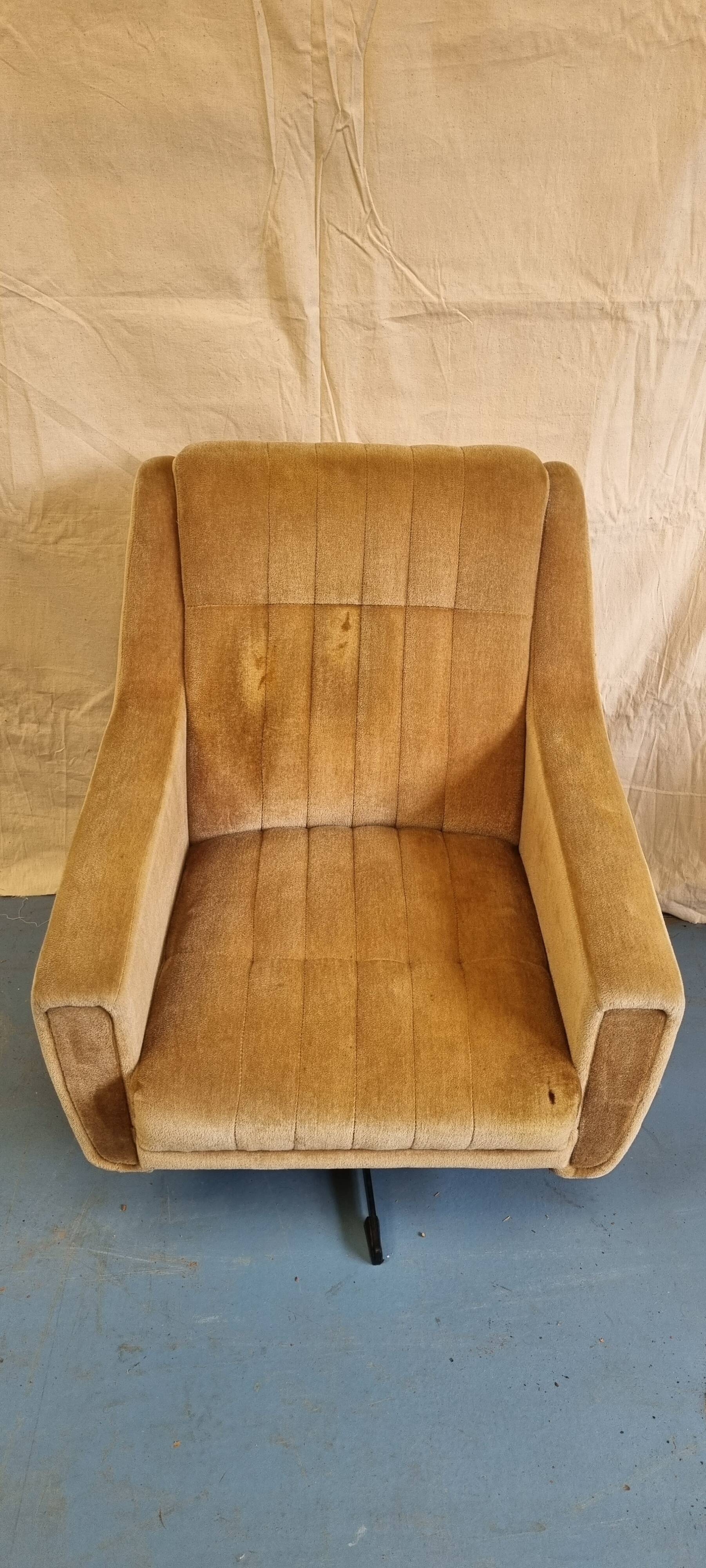 Fauteuil en velours