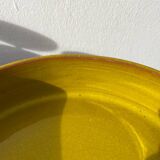 Fire-earth glazed ceramic salad bowl