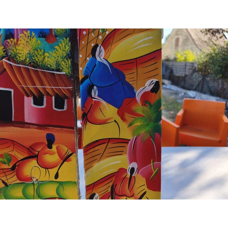 2 tableaux à l'huile sur toile haïtienne