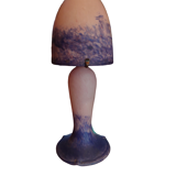 Lampe champignon en verre marmoréens 1930/1950