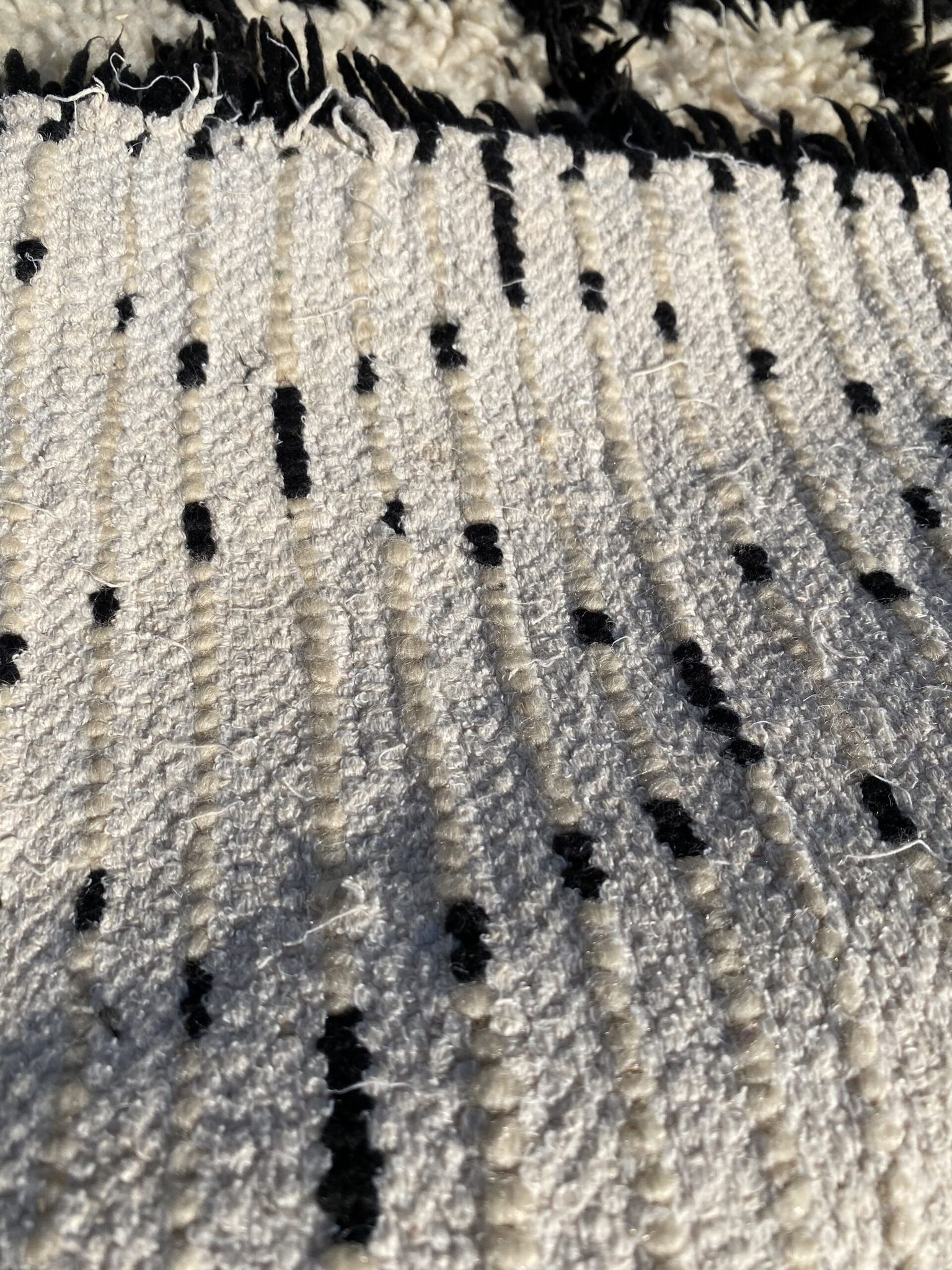Berber carpet corridor beni ouarain vintage 90×255 cm