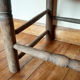Chaise en bois et paille ancienne