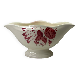 Badonviller Earthenware Gravy Boat Michel Collection