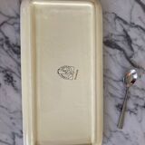 vintage cake dish, cherry blossoms, Salins