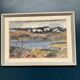 Original Swedish Oil on Panel - 'Landscape with Water' by Josef Sandberg - Signed - Vintage and Framed - 54.5 × 38.5 cm