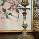 Old bronze candle holder