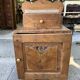 Art Deco bedside in oak and marble