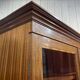 English two-piece mahogany bookcase from the 1950s