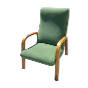 Fauteuil des années 50 en hêtre