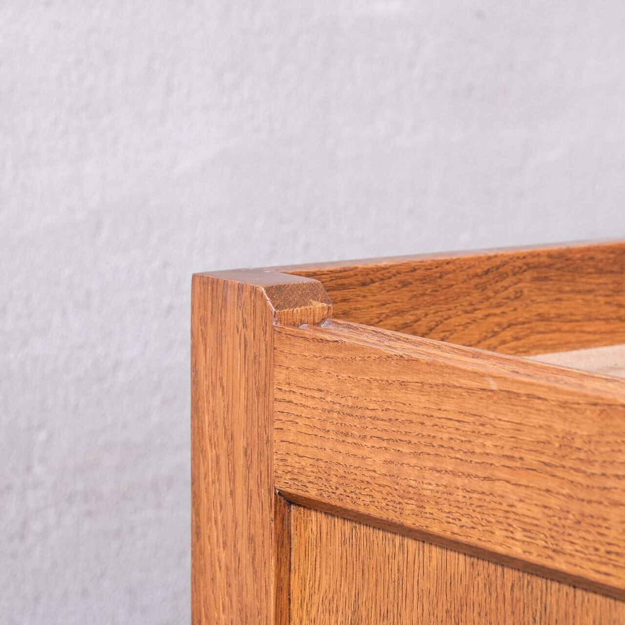Guillerme et Chambron oak mid-century french cabinet sideboard