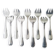 9 fourchettes à huitres en métal argenté